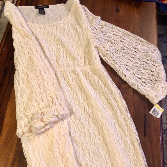 NEW style&co- white lace dress - Picture 2 of 5